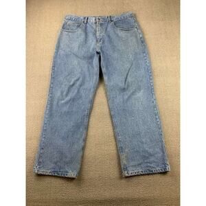 Vintage Smith's Workwear Jeans 1906 38x30 Blue Washed Denim Premium Denim Pocket